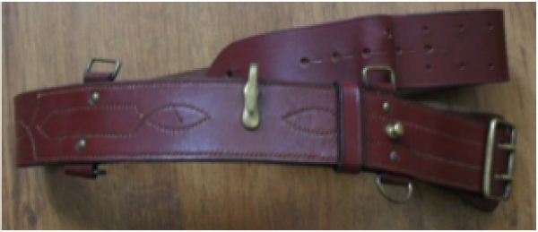 WW1 RED SAM BROWNE BELT